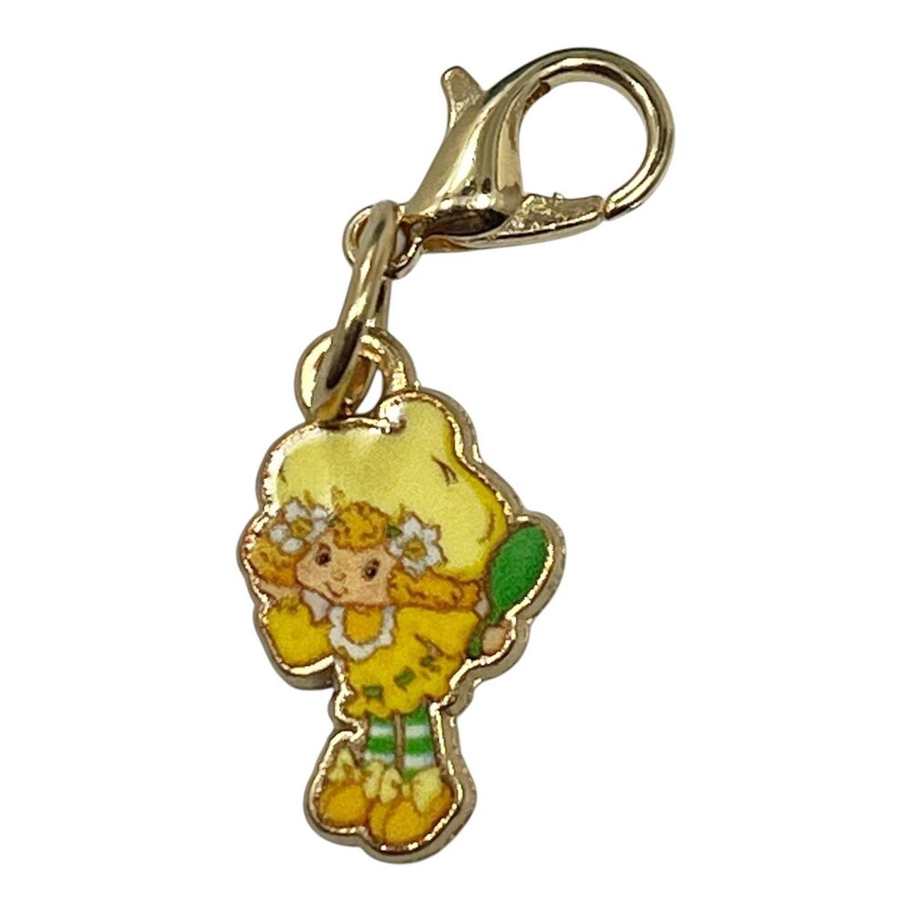 Strawberry Shortcake Lemon Meringue Clip On Charm Zipper Pull Bag Acrylic Gold